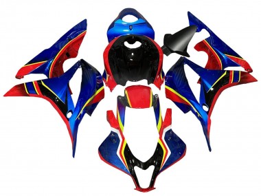 Carénages Moto Honda CBR600RR 2007-2008 - Bleu Rouge Jaune Noir Brillant Abordables