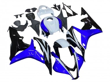 Carénage Moto Honda CBR600RR 2007-2008 - Blanc Bleu Noir Brillant Abordables