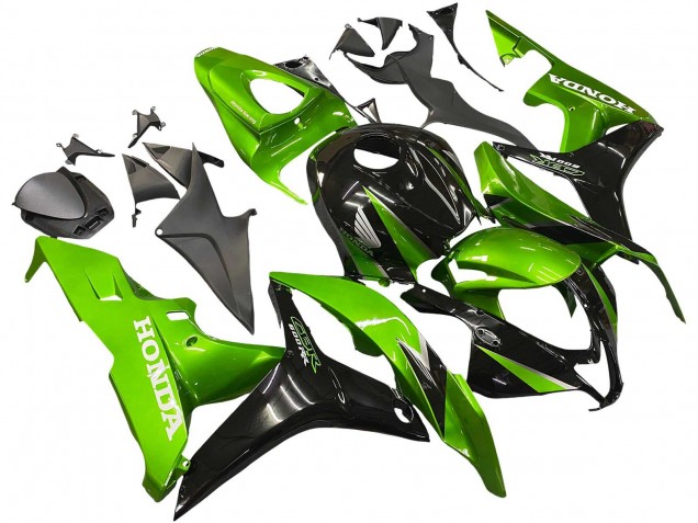 Kits Carénage Moto Honda CBR600RR 2007-2008 - Vert Noir Brillant