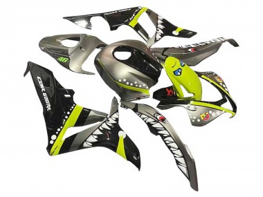 Carénages Moto Honda CBR600RR 2007-2008 - Gris Fluorescent Jaune Requin Abordables