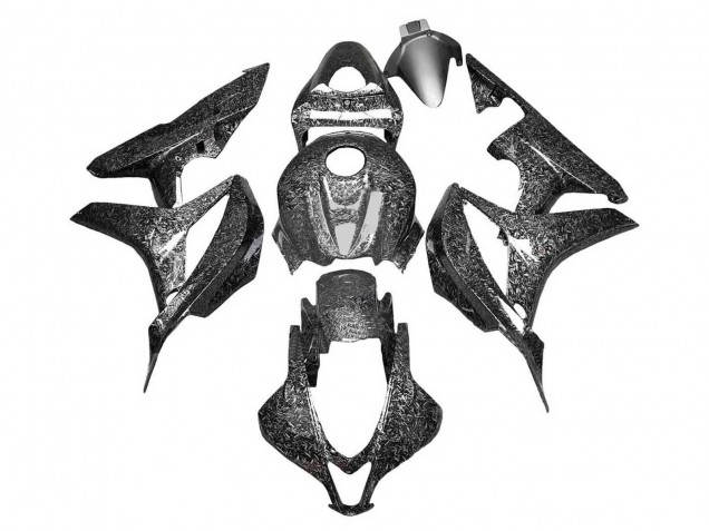 Carénages Moto Honda CBR600RR 2007-2008 - Noir Fibre de Carbone Forgée
