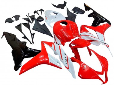 Carénage Moto Honda CBR600RR 2007-2008 - Blanc Rouge Noir Brillant Abordables