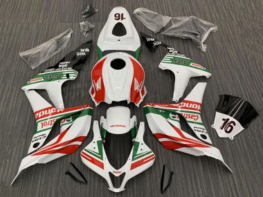 Carénages Moto Honda CBR600RR 2007-2008 - Blanc Rouge Vert Noir Brillant Castrol 16 Abordables