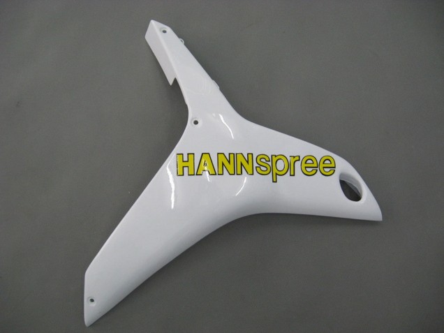 Carénages Moto Honda CBR600RR 2007-2008 - Blanc Vert Jaune Noir Brillant Hannspree