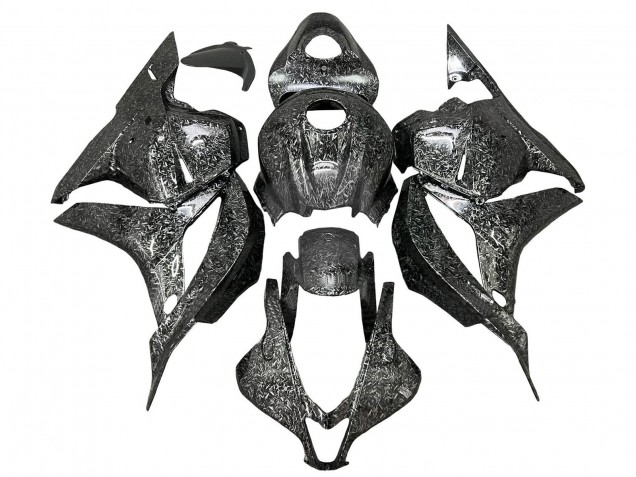 Carénages Moto Honda CBR600RR 2009-2012 - Noir Fibre de Carbone Forgée