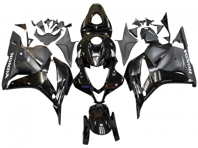 Carénages Moto Honda CBR600RR 2009-2012 - Noir Brillant Noir Mat