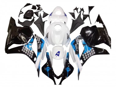 Kit Carénages Moto Honda CBR600RR 2009-2012 - Blanc Bleu Noir Brillant Abordables