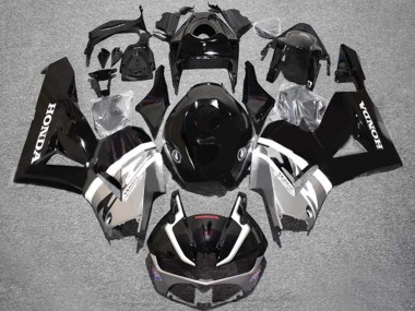 Carénages Moto Honda CBR600RR 2013-2023 - Argent Noir Brillant Abordables