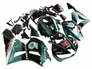 Carénage Moto Honda CBR600RR 2013-2023 - Bleu Sarcelle Noir Brillant Petronas 20 Abordables
