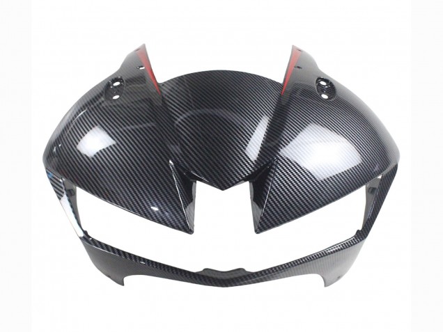 Carénages Moto Honda CBR600RR 2013-2023 - Noir Fibre de Carbone Rouge