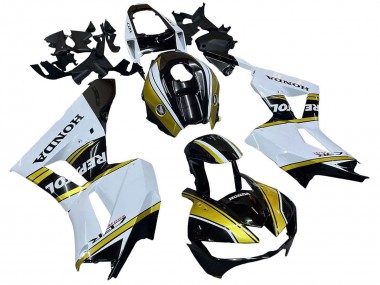 Carénages Moto Honda CBR600RR 2013-2023 - Blanc Or Noir Brillant Repsol Abordables