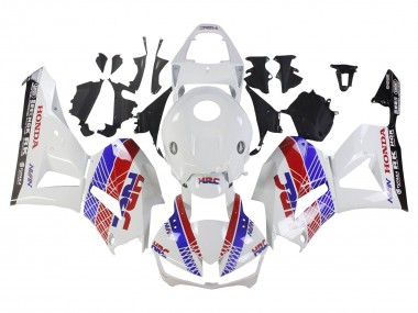 Carénage Moto Honda CBR600RR 2013-2023 - Blanc Rouge Bleu HRC Abordables