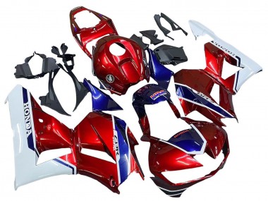 Carénages Moto Honda CBR600RR 2013-2023 - Blanc Rouge Bleu HRC Abordables