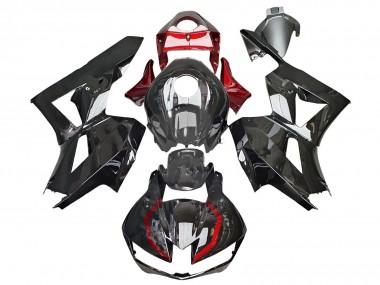 Carénages Moto Honda CBR600RR 2013-2023 - Noir Brillant Rouge Abordables