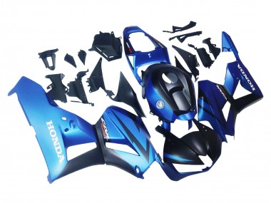 Carénages Moto Honda CBR600RR 2013-2023 - Bleu Noir Mat Courses Abordables