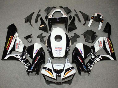 Carénages Moto Honda CBR600RR 2013-2023 - Blanc Or Noir Brillant HRC Abordables
