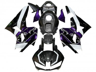 Carénages Moto Honda CBR600RR 2013-2023 - Noir Fibre de Carbone Blanc Violet Red Bull Abordables