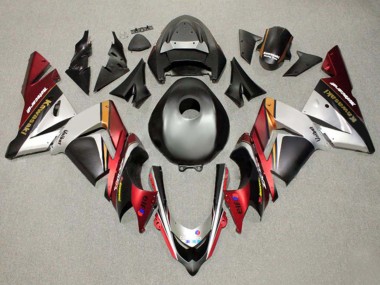 Carénages Moto Kawasaki ZX10R 2004-2005 - Noir Argent Rouge Orange Abordables