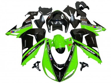 Carénages Moto Kawasaki ZX10R 2006-2007 - Vert Noir Elf Touch4 3M Abordables