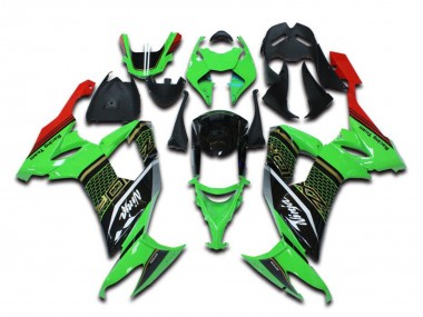 Carénages Moto Kawasaki ZX10R 2006-2007 - Vert Rouge Noir Abordables