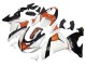 Carénages Moto Kawasaki ZX10R 2006-2007 - Blanc Orange Noir