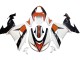 Carénages Moto Kawasaki ZX10R 2006-2007 - Blanc Orange Noir