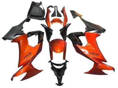 Carénages Moto Kawasaki ZX10R 2008-2010 - Burnt Orange Noir Abordables