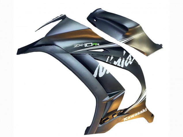 Carénages Moto Kawasaki ZX10R 2011-2015 - Gris Mat Blanc Vert