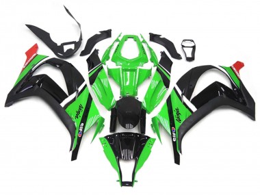 Carénages Moto Kawasaki ZX10R 2011-2015 - Vert Noir Blanc Rouge Abordables