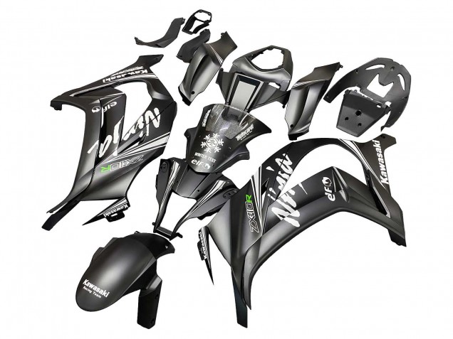 Carénages Moto Kawasaki ZX10R 2011-2015 - Noir Mat Vert Elf