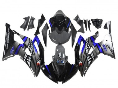 Carénages Moto Yamaha YZF R6 2008-2016 - Bleu Argent Gris Requin Abordables