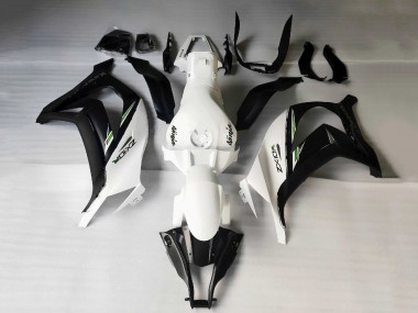 Carénages Moto Kawasaki ZX10R 2011-2015 - Blanc Noir Mat Vert Décalque Abordables