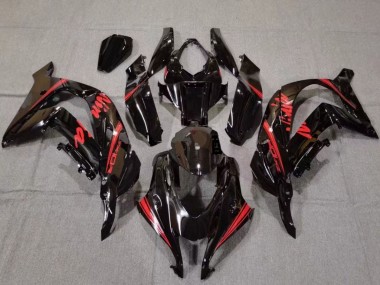 Carénages Moto Kawasaki ZX10R 2016-2020 - Noir Brillant Rouge Abordables