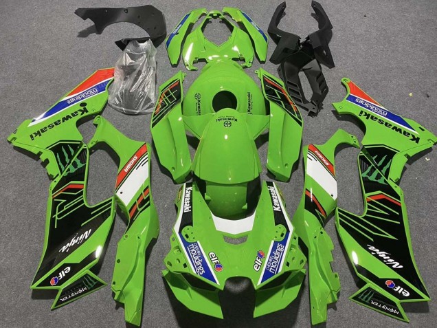 Carénages Moto Kawasaki ZX10R 2021-2025 - Vert Blanc Bleu Noir Rouge Showr Elf Mouldings Monstre