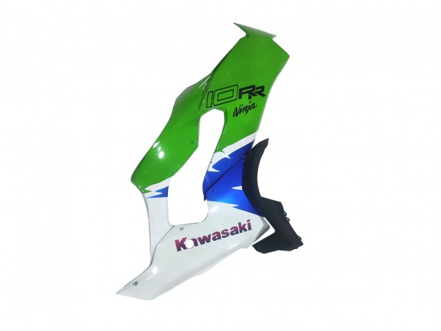 Carénages Moto Kawasaki ZX10R 2021-2025 - Blanc Vert Bleu Noir