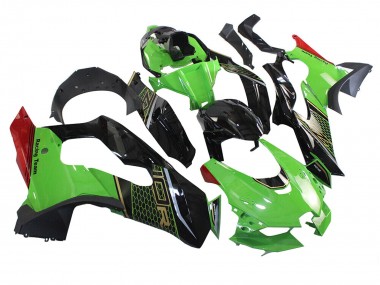 Carénage Moto Kawasaki ZX10R 2021-2025 - Vert Noir Rouge Rayon de Miel Abordables