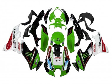 Carénages Moto Kawasaki ZX10R 2021-2025 - Vert Noir Blanc Rouge Bleu Showr Elf Monstre Abordables