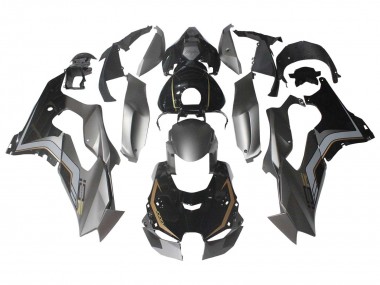 Carénages Moto Kawasaki ZX10R 2021-2025 - Noir Gris Or Abordables