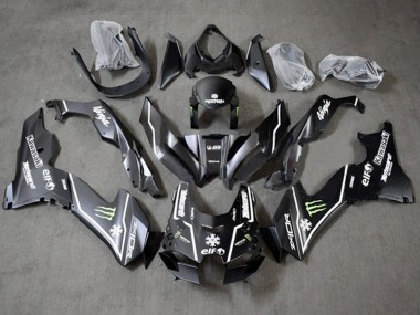 Carénages Moto Kawasaki ZX10R 2021-2025 - Noir Brillant Vert Blanc Elf Neige Monstre Abordables