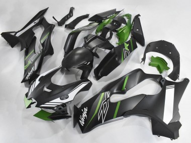 Carénages Moto Kawasaki ZX10R 2021-2025 - Noir Mat Vert Blanc Abordables