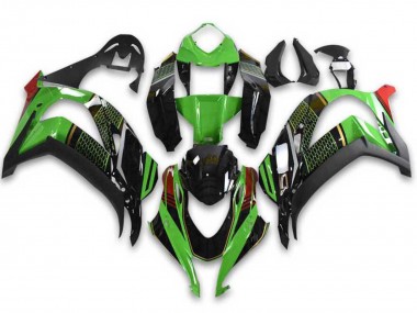 Carénages Moto Kawasaki ZX10R 2021-2025 - Vert Noir Rouge Rayon de Miel Abordables