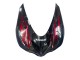 Kits Carénage Moto Kawasaki ZX14R ZZR1400 2006-2011 - Noir Brillant Rouge Flamme