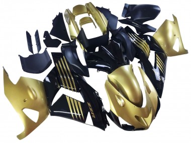 Carénages Moto Kawasaki ZX14R ZZR1400 2006-2011 - Or Noir Abordables