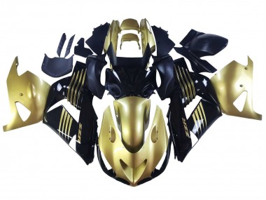 Carénages Moto Kawasaki ZX14R ZZR1400 2006-2011 - Or Noir Abordables
