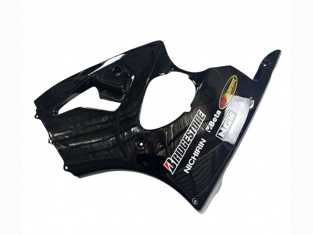 Carénages Moto Kawasaki ZX6R 1998-1999 - Noir Brillant Jaune Elf Bridgestone