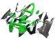 Carénages Moto Kawasaki ZX6R 1998-1999 - Vert Blanc Bleu Foncé Argent