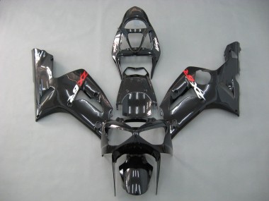 Carénages Moto Kawasaki ZX6R 2003-2004 - Noir Brillant Abordables