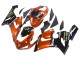 Carénage Moto Kawasaki ZX6R 2005-2006 - Orange Noir