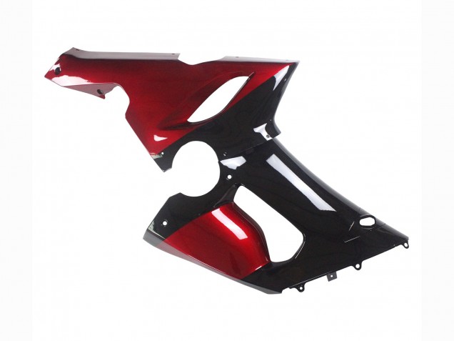 Carénage Moto Kawasaki ZX6R 2005-2006 - Rouge Noir Brillant
