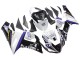 Carénages Moto Kawasaki ZX6R 2005-2006 - Blanc Violet Noir Rizoma Playboy DENSO
